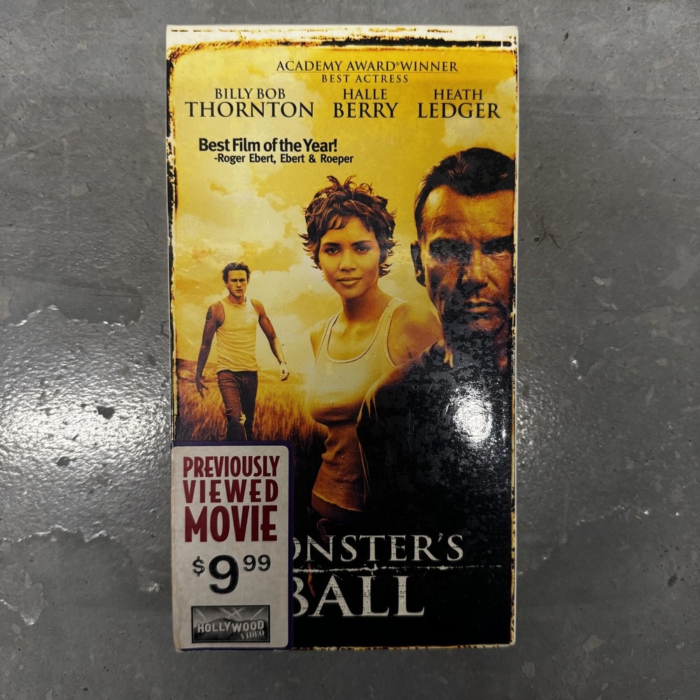 Monster's Ball VHS & Frost/Nixon DVD Lot of 2 Drama Movie Halle Berry Ron Howard